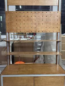 Estantería <span class=keywords><strong>de</strong></span> Almacenamiento Industrial Minimalista con Paneles Perforados, Estante Comercial <span class=keywords><strong>de</strong></span> <span class=keywords><strong>Aluminio</strong></span>, Mueble <span class=keywords><strong>de</strong></span> Exhibición Independiente - Product Image 6