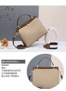 Bolsos de Mano de Cuero Genuino para Mujer, Bolsos de Hombro de Gran Capacidad, Diseño de Moda, Personalizados, Venta al Por Mayor de Fábrica - Product Image 3