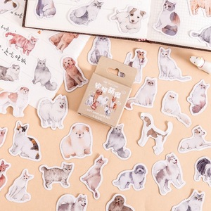 45 Pieces Packed <b>Stickers</b> Soft Glutinous Cute Pet Cute Cat Dog Envelope Journal Material Sealing <b>Stickers</b> - Product Image 1