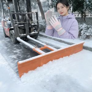 ゴム製ブレード付き卸売調整可能フォークリフト除雪機、除雪用ヘビーデューティーアタッチメント - Product Image 1