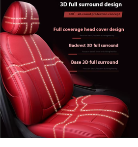 <span class=keywords><strong>Housse</strong></span> de siège de voiture TT 2025 Nouveau modèle X5 E70 en cuir de vache véritable, toutes saisons, sur mesure, couverture complète, coussin spécial 7 pièces pour l'avant - Product Image 1