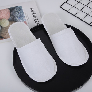 Factory Supply Hotel Einweg pantoffeln Homes tay Willow Leaf Pattern Bottom White Travel Tragbar Rutsch fest Leicht gewicht - Product Image 2