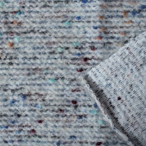 Tela de Felpa con Mezcla de Lana Mohair con Motas de Color para Chaqueta/Traje de Invierno para Niñas y Niños - Conjunto de Dos Piezas de Alta Gama con Aroma Delicado - Product Image 5