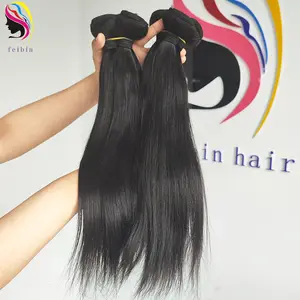 16 Zoll Nagel haut ausgerichtet gerade rohe indische vietnam esische Nerz brasilia nische peruanische Echthaar packung Weave Extension Bundles