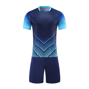 Venta al por mayor uniformes de fútbol personalizados jerseys personalizados profundos diseño libre logotipo bordado servicio OEM Nombre de impresión incluida - Product Image 1