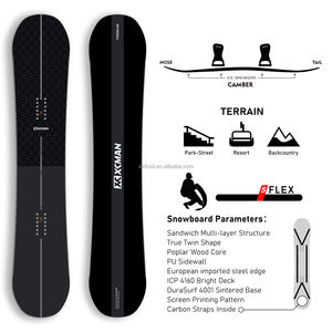 XCMAN Débutants True Twin Camber Quantum Fissure <span class=keywords><strong>Snowboard</strong></span> 360 Fixations Seco avec XFITGO Boots All-Terrain <span class=keywords><strong>Snowboard</strong></span> Package - Product Image 2