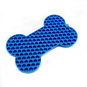 Nuovo tappetino leccare in Silicone Slow Food a forma di osso ciotole e mangiatoie per animali domestici per l'alimentazione lenta di cani e gatti - Product Image 6
