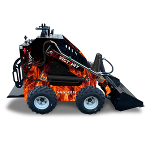 Broyeur de souches à faible consommation de carburant chinois, mini chargeuse sur pneus de 300 kg, moteur <span class=keywords><strong>Honda</strong></span>, pompe <span class=keywords><strong>hydrostatique</strong></span>, boîte de vitesses - Product Image 4