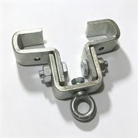 Support de suspension réglable en acier galvanisé pour poutre en I, robuste, pour suspension de tuyaux/câbles