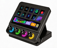 Controlador de Transmisión MiraBox N4 Pro con 10 Teclas LCD Personalizables, Barra Táctil, 4 Perillas RGB, Panel de Macros para Streaming y Juegos de PC