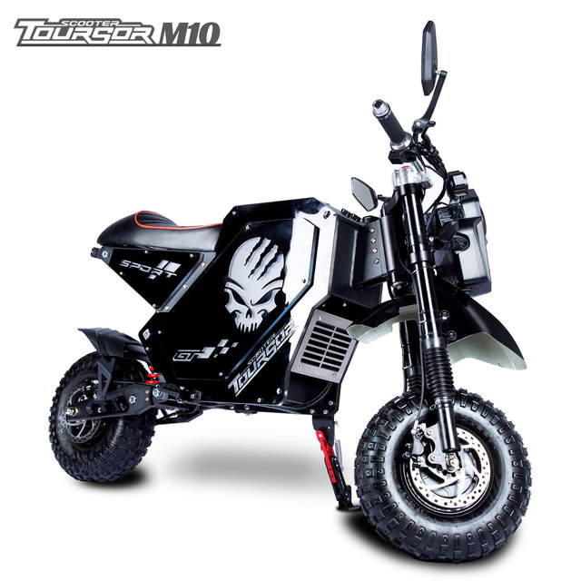 M10 10000W 72V 50Ah Electric Motorcycle 100km/h Top Speed 130km Range Off-Road Fat Tire Foldable Scooter US Warehouse Stock