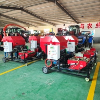 Machine à ensiler et à emballer de petite taille, mini-presse à foin pour petites exploitations agricoles