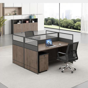 <span class=keywords><strong>Arreglo</strong></span> de Mesa de Oficina Moderno con Escritorio Modular y Mamparas de Oficina, Estación de Trabajo para Empresas, Hoteles y Escuelas - Product Image 6