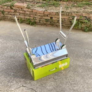 Griglia BBQ Portatile a Carbone per Esterni, <span class=keywords><strong>Set</strong></span> Barbecue Pieghevole da Campeggio, Forno BBQ di Grandi Dimensioni - Product Image 4