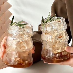 Tasse à café en verre borosilicate de style sapin de Noël, 500 ml, transparente, <span class=keywords><strong>avec</strong></span> paille, passe au micro-ondes et au lave-vaisselle - Product Image 4