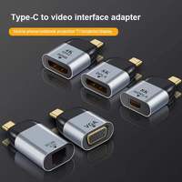 Doonjiey Câble adaptateur USB 3.1 Type C OTG de haute qualité Mini DP VGA LAN Port Converter pour PC Laptop TV Display