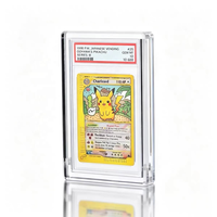 Étui de présentation transparent en acrylique pour cartes gradées PSA avec couvercle magnétique et protection UV pour les slabs Pokémon PSA