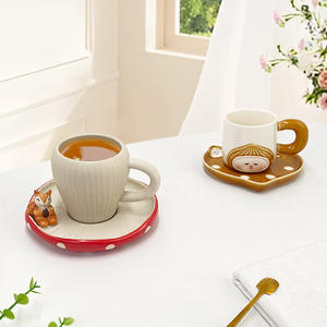 Tasse à café en céramique motif écureuil mignon, tasse à thé de l'après-midi, tasse à eau de bureau - Product Image 5