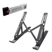 Support pliable pour ordinateur portable en plastique, réglable, portable, léger, support pour ordinateur portable