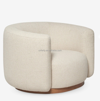 Chaise d'Appoint de Style Américain de Luxe Meubles de Salon Chaise Longue Boucle en Bois Meubles Design Chaise Simple