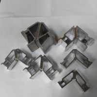 Soporte de Esquina de Aluminio de una Pieza Tengshuo 6063-T5, Moderno y Duradero, 90 Grados, Fundido a Presión, para Conexión de Marcos de Ventanas y Puertas