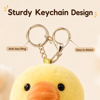 Porte-clés en peluche canard 3 couleurs, adorable jouet en peluche ornithoryphane, pendentif personnalisé, breloque de sac souple pour enfants et femmes