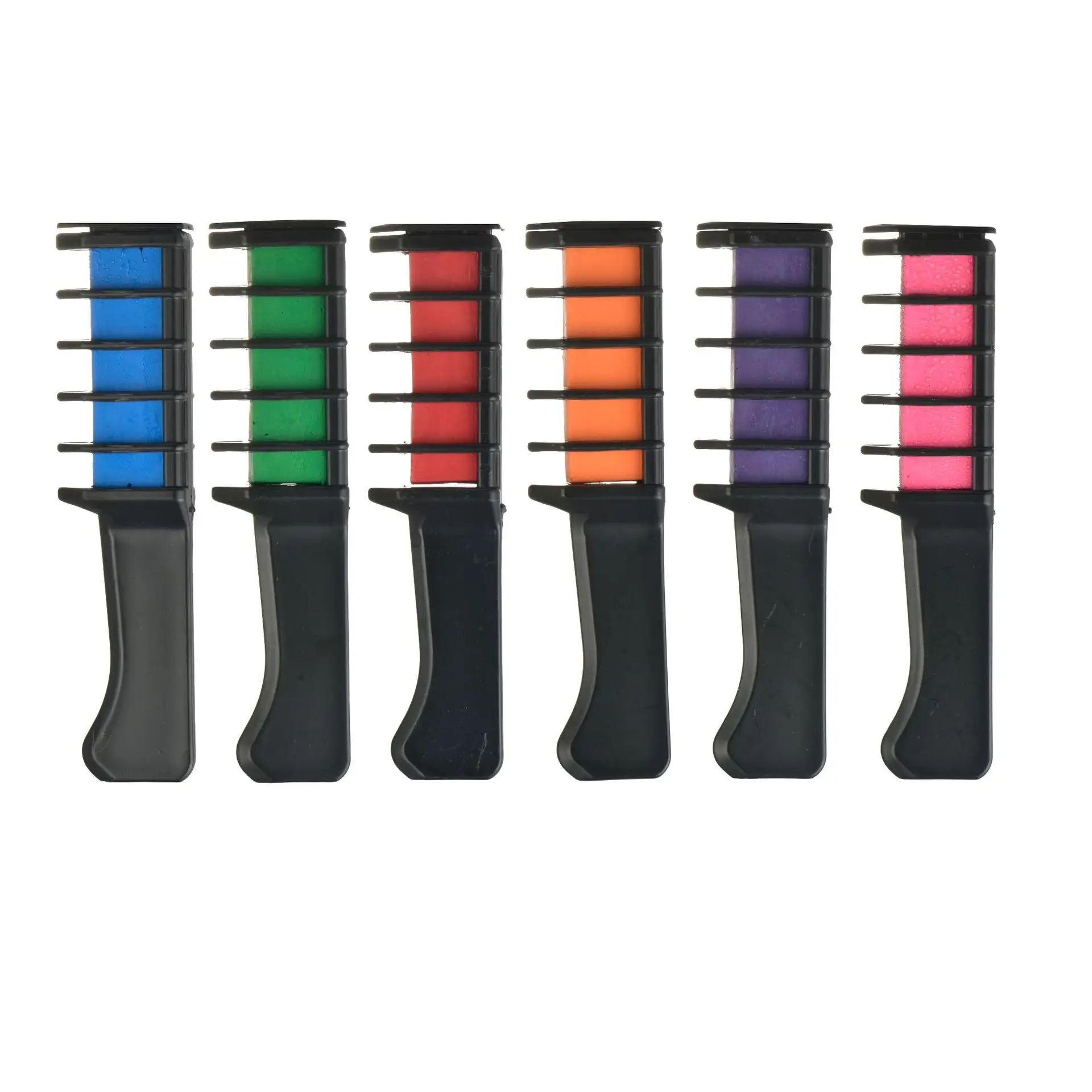 Popular 10 Colors Optional Mini Hair Color Chalks Comb Disposable Hair Dye Comb Hairs Styling Dyeing Tool