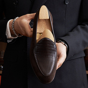 Zapatos de Cuero Formales para Hombre, de Una Pieza, Ligeros, de Alta Calidad, Cosidos a Mano, Nuevos 2026 - Product Image 3