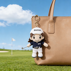 Bolsa <span class=keywords><strong>de</strong></span> Regalo Exclusiva para Club <span class=keywords><strong>de</strong></span> Golf, Llavero <span class=keywords><strong>de</strong></span> Felpa <span class=keywords><strong>de</strong></span> Algodón con Diseño <span class=keywords><strong>de</strong></span> Golfista Joven, Personalizable, Regalos para Empleados y Clientes - Product Image 2