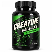 Capsules de créatine monohydrate micronisée OEM, complément alimentaire en marque privée, 500 mg de créatine par capsule