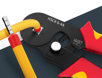 Outil de sertissage HSC8 6-4 Alicate pince à sertir ensemble câble virole sertisseur kit d'outils 0.25-10mm2 avec borne 1800 pièces