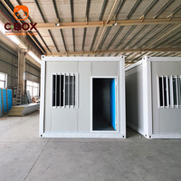 Cbox Maison pliable pour chantier, dortoir, bureau, maison modulaire préfabriquée, conteneur pliable en kit