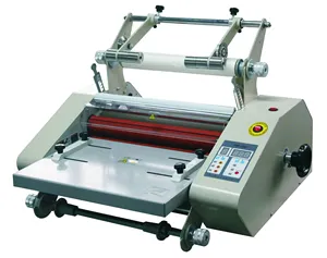 A3 Desktop Enkelzijdige 14 Inch Roll Laminator Met Film Trimmer A3 Desktop Anti Curl Hot Sale Roll Laminator Machine