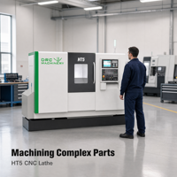 Torno CNC FANUC de Cama Inclinada con Funciones Completas HT5L, Torno CNC de Doble Husillo, Centro de Torneado Automático