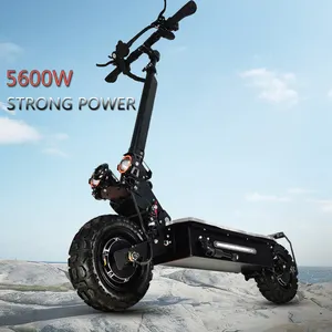 Novo design com um assento 2 rodas forte potência, motor duplo 5600w, motor duplo, scooter elétrico