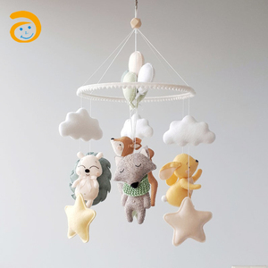 Di Vendita caldo Feltro Mobile Del Bambino di Legno Del Bambino Presepe Mobile Nursery Mobile Per Le Ragazze Dei Ragazzi Kids Room Decor - Product Image 4