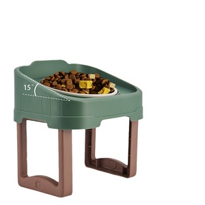 Bol surélevé pour animaux de compagnie, plat amovible pour alimentation lente, forme ovale pour chiens et chats, facile à nettoyer JK8221 - Product Image 1