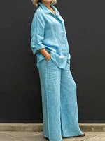 Set Baju Celana Wanita Musim Semi, Set Dua Potong Kasual Ukuran Besar untuk Wanita, Pakaian Fashion Wanita