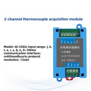 Module d'acquisition de données thermocouple 8 canaux TD-4018+ isolé RS485 MODBUS-RTU, collecteur de température industriel - Product Image 6