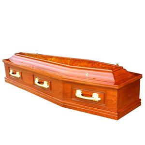 Fatti a mano in stile europeo semplici cofanetti in legno non finito bara ecologica Ataudes De Madera per funerali e sepolture - Product Image 1