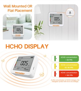 Monitor de calidad del aire Detector de aire HCHO Monitor Detector de formaldehído para casa nueva - Product Image 2