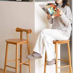 Nueva Silla Moderna de Lujo <span class=keywords><strong>Nola</strong></span> para <span class=keywords><strong>Restaurante</strong></span> Bicester, Silla de Madera Maciza de Estilo Nórdico para Hotel, Cafetería, Tienda, Bar, Silla Alta - Product Image 3