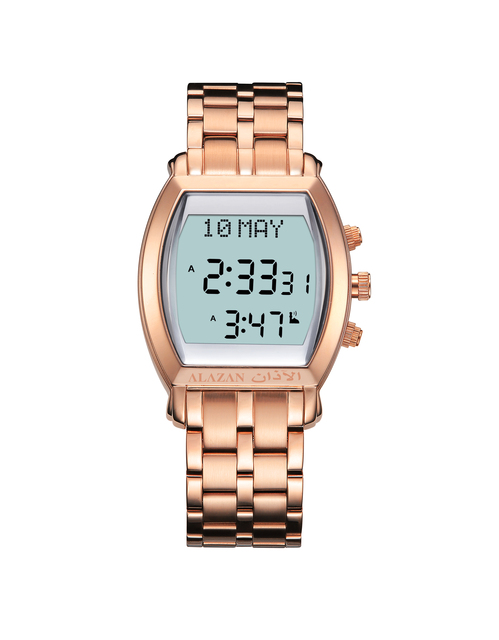 Wholesale Qibla Compass Watch with Hijri Azan Wrist Prayer Time Watch Setting Hijri Calendar Gregorian Date