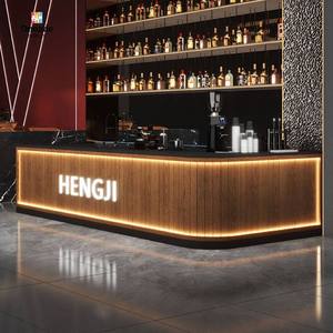 Mostrador de Café Personalizado Directo de Fábrica, Mostrador para Tienda de Té con Leche, Barra de Café, Muebles de Diseño Moderno, Diseño Interior de Cafetería - Product Image 1