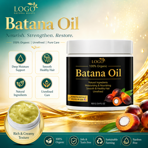 Baume capillaire à l'huile de Batana bio pour cheveux secs et abîmés, hydratation intense, soin du cuir chevelu et brillance saine et lisse - Product Image 4
