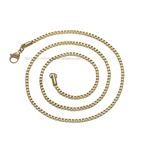 Chaîne en acier inoxydable de 2 mm, bijoux hip-hop avec chaîne en acier inoxydable plaqué sous vide, chaîne de clavicule Tanjing Fashion - Product Image 5
