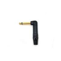 Codo de guitarra de 1/4 pulgadas, conector macho Mono TS, conector macho, enchufes de cobre puro chapados en oro para adaptador de Cable de Audio, reemplazo de 6,35mm