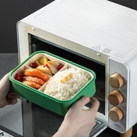 Boîte à lunch Bento divisée pour enfants pour enfants Conteneurs à lunch à 3 compartiments Conteneurs à lunch faciles à ouvrir pour filles garçons