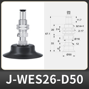 Piezas Neumáticas Wenjin, Ventosa de Vacío para Brazo Robótico, Herraje J-WES26-D2/D10/D50, Accesorios Antiestáticos Tipo J-WET36 Cartron - Product Image 5