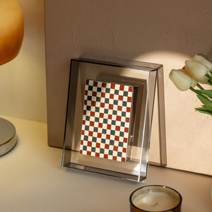 Clear Acrylic Crystal Glass Double Sided Floating Wall Hanging <b>Picture</b> <b>Frame</b> with Storage Box - Product Image 5